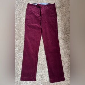 Polo by Ralph Lauren Burgundy Corduroy Pants